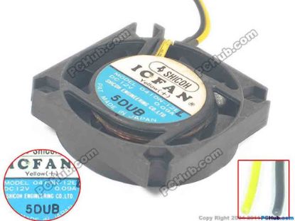 132841 ICFAN / SHICOH 0410N-12E Server - Square Fan sq40x40x10mm, 2-wire, 12V 0.09A ICFAN / SHICOH 0410N-12E Server - Square Fan