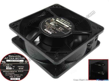 132877 Panaflo / Matsushita ASE104519 Server - Square Fan sq120x120x38mm, 2-wire, 100V 15W Panaflo / Matsushita ASE104519 Server - Square Fan 