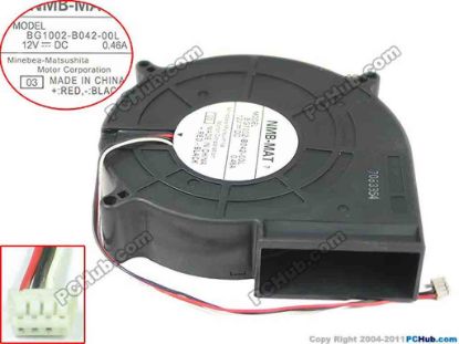 132895 NMB-MAT / Minebea BG1002-B042-00L Server - Blower Fan bw10x10x25mm, 3-wire, 12V 0.46A NMB-MAT / Minebea BG1002-B042-00L Server - Blower Fan 