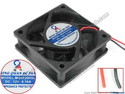 133643 Other Brands MQ6020HSL  Server - Square Fan sq60x60x20mm, 2-wire, 24V 0.16A Other Brands MQ6020HSL  Server - Square Fan 