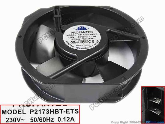 133665 Other Brands P2173HBL-ETS Server - Round Fan AC 230V 0.12A 172x172x38mm Other Brands P2173HBL-ETS Server - Round Fan 