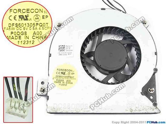 133724 Dell Alienware M18x Cooling Fan  FA5W, DC5V 0.50A, Bare fan Dell Alienware M18x Cooling Fan  
