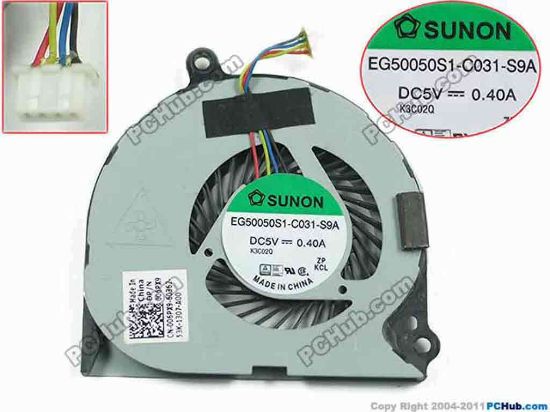 133845 SUNON EG50050S1-C031-S9A Cooling Fan  5V 0.40A, w20x4x4 SUNON EG50050S1-C031-S9A Cooling Fan