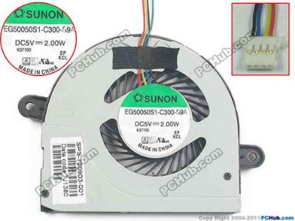 133849 SUNON EG50050S1-C300-S9A Cooling Fan  5V , w20x4x4 SUNON EG50050S1-C300-S9A Cooling Fan
