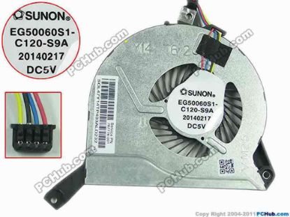 133853 SUNON EG50060S1-C120-S9A Cooling Fan  5V , w20x4x4 SUNON EG50060S1-C120-S9A Cooling Fan  