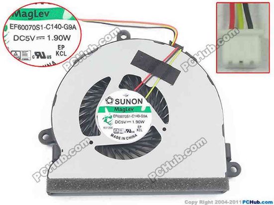 133889 SUNON EF60070S1-C140-G9A Cooling Fan  DC5V1.9W, w20x3x3 SUNON EF60070S1-C140-G9A Cooling Fan