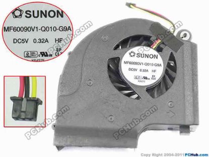 133997 SUNON MF60090V1-Q010-G9A Cooling Fan  DC5V0.32A, w20x3x3 SUNON MF60090V1-Q010-G9A Cooling Fan