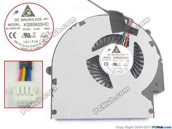 133999 Delta Electronics KSB0605HC Cooling Fan  BB82, 5V 0.40A, w20x4x4 Delta Electronics KSB0605HC Cooling Fan  