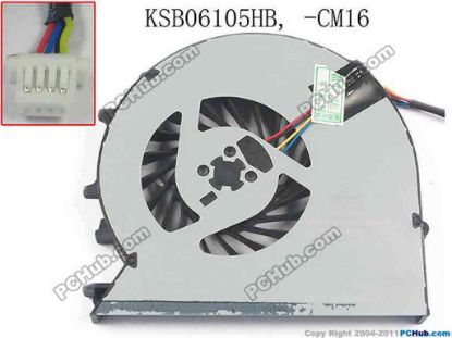 134020 Delta Electronics KSB06105HB Cooling Fan  CM16, DC5V 0.40A, Bare fan, New Delta Electronics KSB06105HB Cooling Fan  