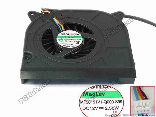 134212 SUNON MF90151V1-Q000-S99 Cooling Fan  DC12V5.28W, w20x4x4 SUNON MF90151V1-Q000-S99 Cooling Fan  