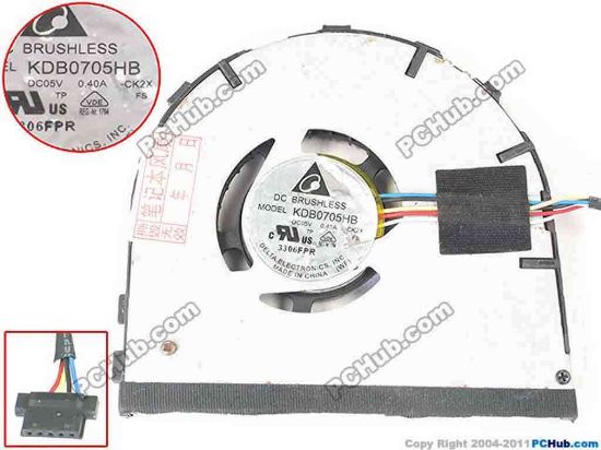 134589 Delta Electronics KDB0705HB Cooling Fan  CK2X, 5V 0.40A, w20x5x5 Delta Electronics KDB0705HB Cooling Fan  