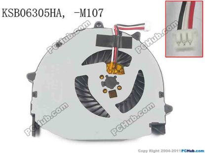 135310 Delta Electronics KSB06305HA Cooling Fan  -M107, DC5V 0.50A, Bare fan Delta Electronics KSB06305HA Cooling Fan  