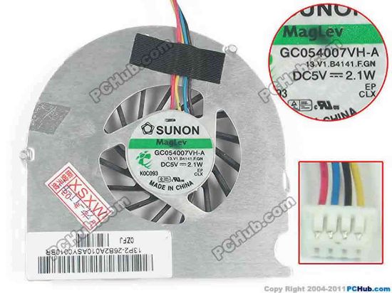 135609 Lenovo IdeaCentre Q100 Cooling Fan  13.V1.B4141.F.GN, DC5V 2.1W, Bare Fan Lenovo IdeaCentre Q100 Cooling Fan  