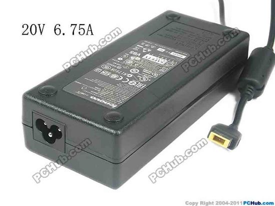 137750 Lenovo Common Item (Lenovo) AC Adapter- Laptop 20V 6.75A, Rectangular Tip, 3-Prong, New Lenovo Common Item (Lenovo) AC Adapter- Laptop <p>To be used for the laptop :</p>
<p>&nbsp;X1 Yoga 11 13 G505 G405 G500 G400 M490S X230S X240 X240S S3 S5 T440 T440S T440P E431 E531<br />
</p>