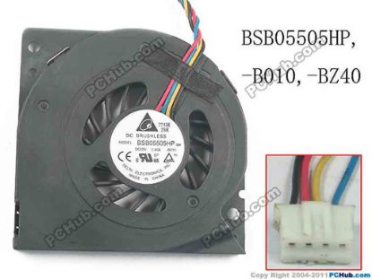 141406 Delta Electronics BSB05505HP Server - Blower Fan BSB05505HP, -B010,-BZ40 Delta Electronics BSB05505HP Server - Blower Fan 