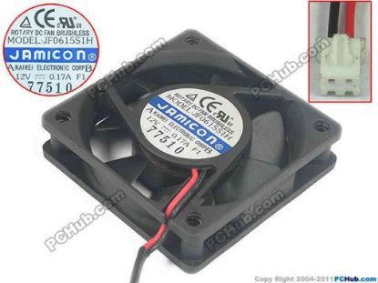 142874 Jamicon JF0615S1H Server - Square Fan JF0615S1H, JF0615S1H--R Jamicon JF0615S1H Server - Square Fan 
