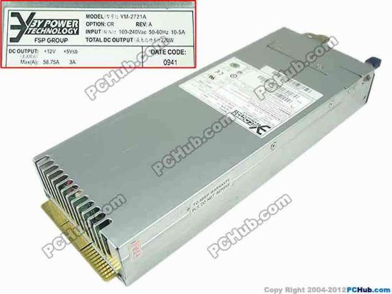 143233 3Y Power YM-2721A Server - Power Supply 720W, YM-2721A 3Y Power YM-2721A Server - Power Supply