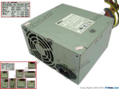 143250 Dell OptiPlex GX110 Server - Power Supply 200W, PS-5201-8D1 Dell OptiPlex GX110 Server - Power Supply 