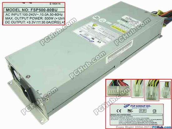 143476 FSP Group Inc FSP500-80BU Server - Power Supply 500W, FSP500-80BU FSP Group Inc FSP500-80BU Server - Power Supply