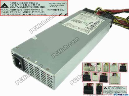 143487 HP ProLiant DL160 G5 Server - Power Supply 650W, DPS-650MB A, 457626-001, 446635-001 HP ProLiant DL160 G5 Server - Power Supply 