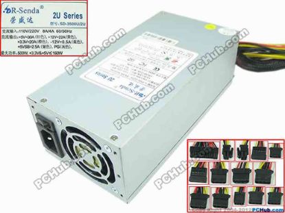 143647 R-Senda / ROSOR SD-3500U Server - Power Supply 500W, SD-3500U R-Senda / ROSOR SD-3500U Server - Power Supply 