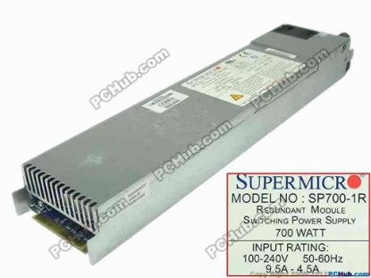 143662 Supermicro SP700-1R Server - Power Supply 700W, SP700-1R Supermicro SP700-1R Server - Power Supply 