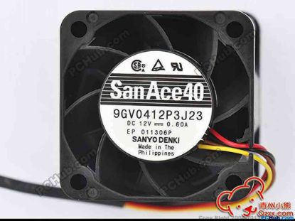143822 Sanyo Denki 9GV0412P3J23 Server - Square Fan 9GV0412P3J23, 12V 0.60A, 40x40x28mm, New Sanyo Denki 9GV0412P3J23 Server - Square Fan 