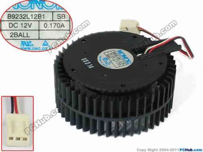 143909 NONOISE B9232L12B1 Server - Round Fan B9232L12B1 NONOISE B9232L12B1 Server - Round Fan 