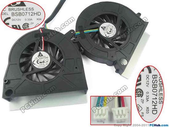 143972 Delta Electronics BSB0712HD Cooling Fan  BSB0712HD, X03 Delta Electronics BSB0712HD Cooling Fan  