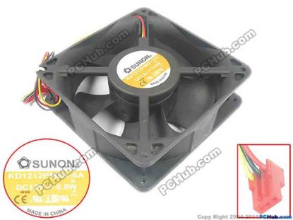 143995 SUNON KD1212PMB1-6A Server - Square Fan KD1212PMB1-6A,180mm, 3-wire, 3-pin connector  SUNON KD1212PMB1-6A Server - Square Fan 