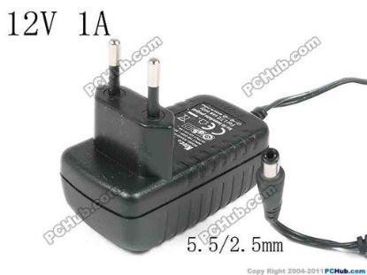 144022 Ktec KSAS0101200100HE AC Adapter - NEW Original 12V 1A, Barrel 5.5/2.5mm, EU 2-Pin Plug, New Ktec KSAS0101200100HE AC Adapter - NEW Original 