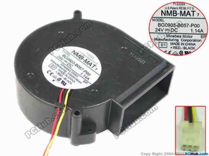 144496 NMB-MAT / Minebea BG0903-B057-P00 Server - Blower Fan 01, bw97x97x33mm, w80x3x3, 24V 1.14A NMB-MAT / Minebea BG0903-B057-P00 Server - Blower Fan 