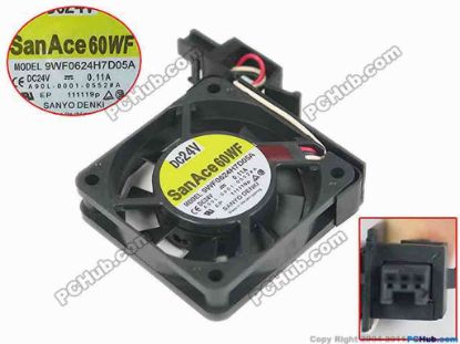 144789 Sanyo Denki 9WF0624H7D05A Server - Square Fan 9WF0624H7D05A, Take a shelf Sanyo Denki 9WF0624H7D05A Server - Square Fan