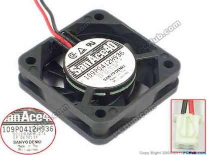 144842 Sanyo Denki 109P0412H936 Server - Square Fan 109P0412H936 Sanyo Denki 109P0412H936 Server - Square Fan 