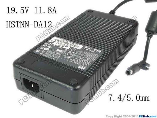 145012 HP Common Item (HP) AC Adapter- Laptop 19.5V 11.8A, 230W, Barrel 7.4/5.0mm With Pin, IEC  HP Common Item (HP) AC Adapter- Laptop 