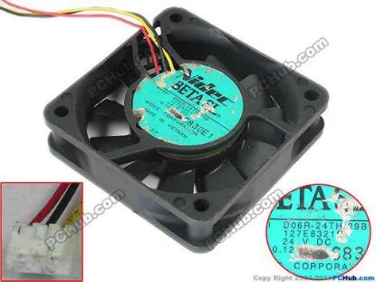 145070 Nidec D06R-24TH Server - Square Fan D06R-24TH, 29B Nidec D06R-24TH Server - Square Fan 