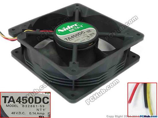 145091 Nidec B32861-59 Server - Square Fan B32861-59, NT1 Nidec B32861-59 Server - Square Fan