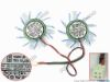 145718 Young Lin DFC491012H Server - Frameless / GPU Fan DFC491012H, Light Blue, 2Fan Young Lin DFC491012H Server - Frameless / GPU Fan Cooling Fan for display card
