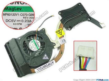 145836 Dell Latitude E6420 Cooling Fan  5V 0.23A, Heatsink Fan Dell Latitude E6420 Cooling Fan  