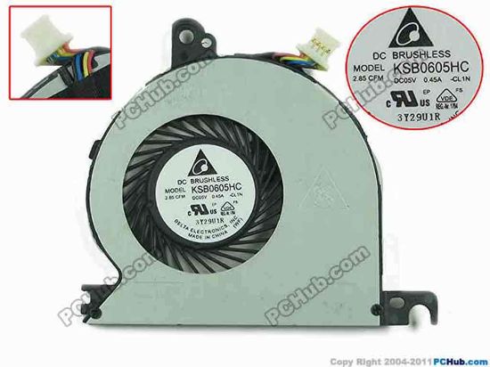 145872 Delta Electronics KSB0605HC Cooling Fan  -CL1N, 5V 0.45A, Bare Fan Delta Electronics KSB0605HC Cooling Fan