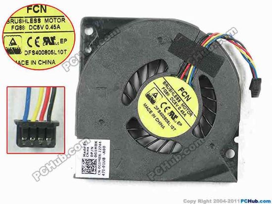 145894 Forcecon DF5400805L10T Cooling Fan  FFTK, 5V 0.45A, Bare Fan Forcecon DF5400805L10T Cooling Fan  