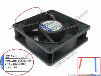 146220 ebm-papst 5214 NH Server - Square Fan sq127x127x38mm, 2-wire, 24V 10W ebm-papst 5214 NH Server - Square Fan 