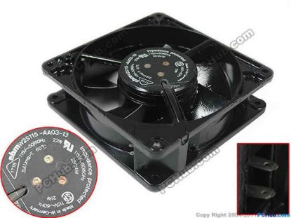 146497 ebm-papst W2S115-AA03-13 Server - Square Fan sq127x127x38mm, 0-wire, 115V 22W ebm-papst W2S115-AA03-13 Server - Square Fan