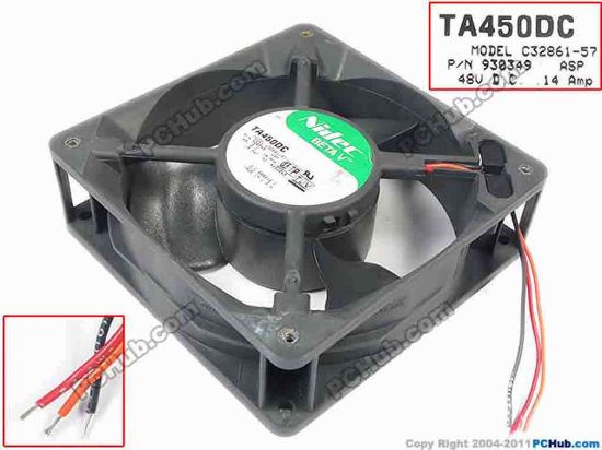 146681 Nidec C32861-57 Server - Square Fan TA450DC, C32861-57, P/N930349 Nidec C32861-57 Server - Square Fan 