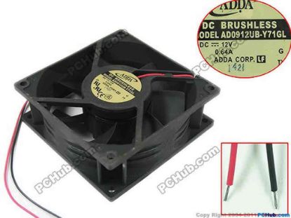 146694 ADDA AD0912UB-Y71GL Server - Square Fan S, sq90x90x32mm, 2-wire, 12V 0.64A ADDA AD0912UB-Y71GL Server - Square Fan