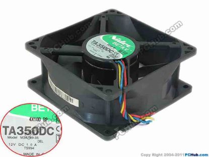 147072 Nidec M34789-35 Server - Square Fan DEL, DC 12V 1.0A, 90x90x38mm, 4-wire Nidec M34789-35 Server - Square Fan 