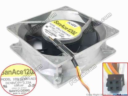 147115 Sanyo Denki 109L1248V1A03 Server - Square Fan 109L1248V1A03 Sanyo Denki 109L1248V1A03 Server - Square Fan