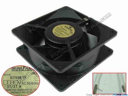 147153 IKURA U2750M-TP Server - Square Fan AC220V 37W 140x140x50mm IKURA U2750M-TP Server - Square Fan