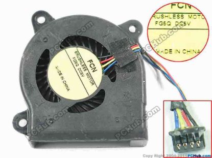 147197 Forcecon DFS350705PQ0T Cooling Fan  FG5Q, DC 5V 0.50A Bare fan Forcecon DFS350705PQ0T Cooling Fan  