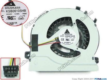 148539 Delta Electronics KSB06105HB Cooling Fan  7K62, DC5V ,  0.40A Bare fan Delta Electronics KSB06105HB Cooling Fan  三星NP300E5E 300E5V 275E5E 270E5E 270E5V 风扇CPU散热